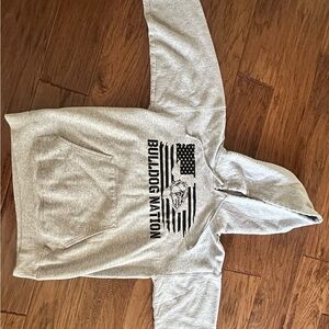 Gray Bulldog Nation Hoodie